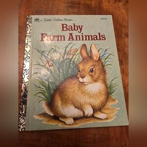 Vintage Book a Little Golden Book Baby Farm Animals 200-66 (1986)